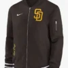 San Diego Padres Black Zip Bomber Jacket