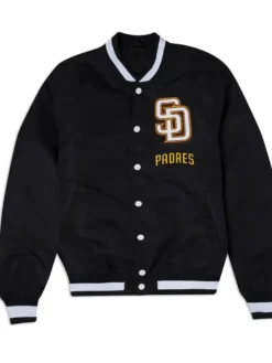 San Diego Padres Logo Select Black Wool Jacket