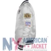 San Diego Padres White Satin Full Snap Varsity Jacket