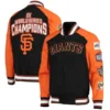 San Francisco Giants 8x World Series Black and Orange Jacket