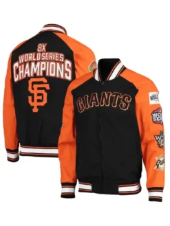 San Francisco Giants 8x World Series Black and Orange Jacket