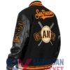 San Francisco Giants Letterman Black Jacket