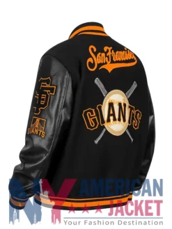 San Francisco Giants Letterman Black Jacket