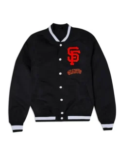 San Francisco Giants Logo Select Black Varsity Jacket