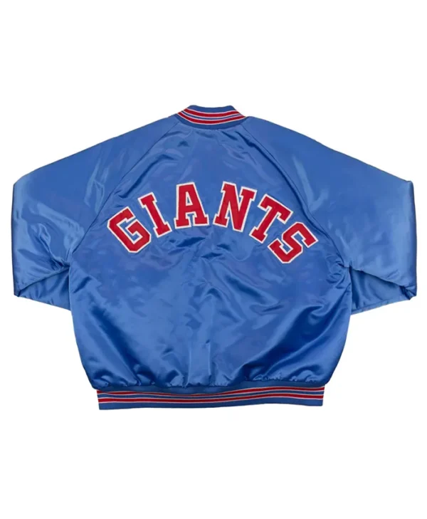 San Francisco Giants Navy Blue Vintage Varsity Jacket Back