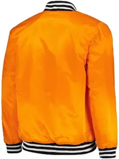 San Francisco Giants Orange Full Snap Varsity Jacket Back