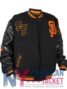 San Francisco Letterman Black Giants Jacket