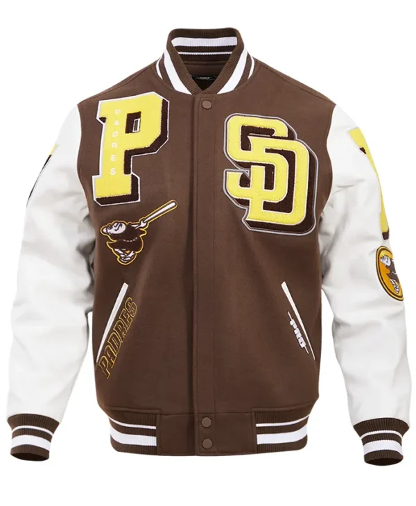 Team San Diego Padres Wool Varsity Jacket