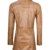 Buy Now Brown Sheepskin Long Leather Coat For Mens And Womens