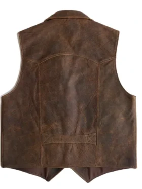 Buy Now Cowboy Brown Sheepskin Leather Vest For Men And Women