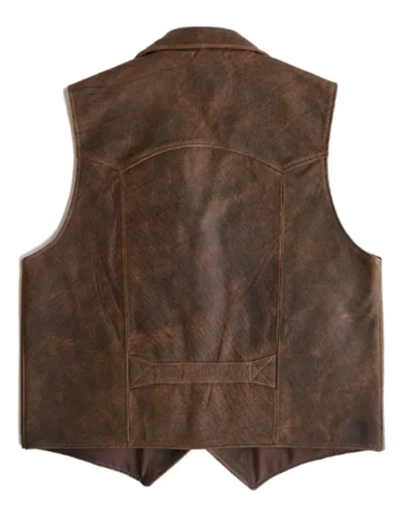 Buy Now Cowboy Brown Sheepskin Leather Vest For Men And Women