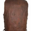 Buy Now Cowhide Biker Brown Leather Vest For Men And Women