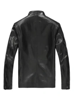 Buy Now Fashion Motorcycle Black Leather Jacket For Men And Women