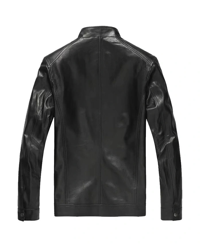 Buy Now Fashion Motorcycle Black Leather Jacket For Men And Women