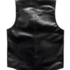 Buy Now Genuine Black Leather Vest For Men And Women