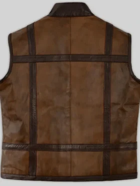 Buy Now Motorcycle Leather Chocolate Brown Vest For Men And Women