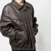 Buy Now Oversized Vintage Brown Leather Jacket For Men And Women