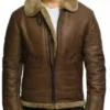 Buy Now Vintage Aviator Brown Shearling Leather Jacket For Men And Women