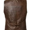Buy Now Vintage Hunting Brown Leather Vest For Men And Women