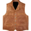 Cowboy Western Brown Leather Vest