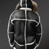 Shop B-3 Black Shearling Fur Leather Jacket For Him And Her