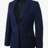 Womens Dianne Single Button Navy Blue Blazer