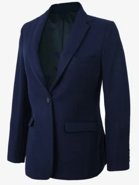Womens Dianne Single Button Navy Blue Blazer