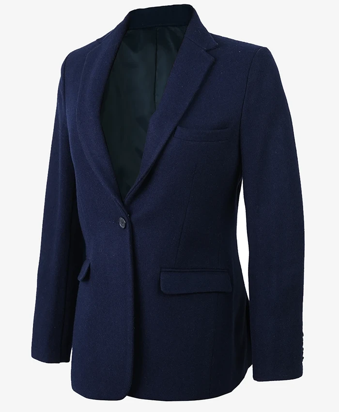 Womens Dianne Single Button Navy Blue Blazer