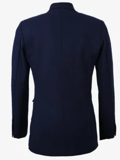 Womens Dianne Single Button Navy Blue Wool Unisex Blazer