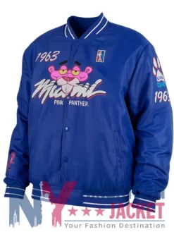 1963 Pink Miami Panther Varsity Blue Jacket
