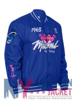 1963 Pink Panther Miami Blue Varsity Jacket