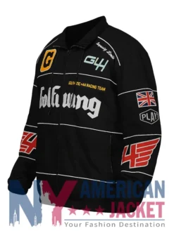 +44 x Golf Wang Black Bomber Cotton Jacket