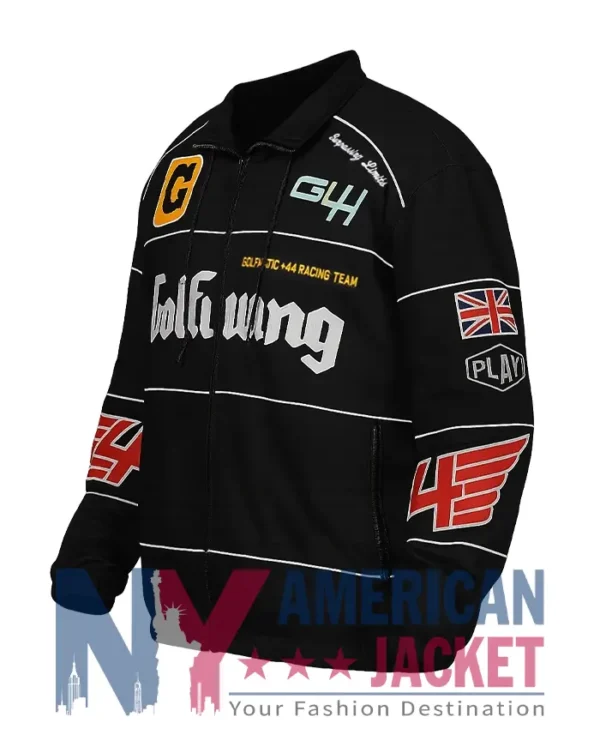 +44 x Golf Wang Black Bomber Cotton Jacket