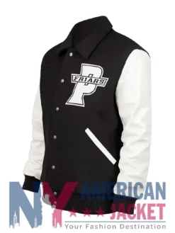 90s Providence College Friars Varsity Black And White Jacket