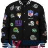 All Teams Bomber NFL Black Jacket