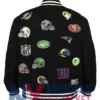 All Teams NFL Bomber Black Jacket
