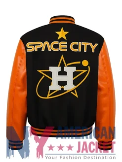 Astros Houston Space City Black and Orange Jacket
