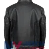 Black Strange Star Trek Leather New Worlds Jacket
