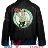Boston Celtics Leather Black Jacket