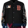 Boston Red Sox Out Vintage Black Logo Varsity Jacket