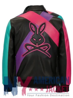 Bunny Neo Rebel Leather Bomber Jacket