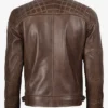 Buy Cafe Racer Chocolate Brown Leather Jacket For Him And Her