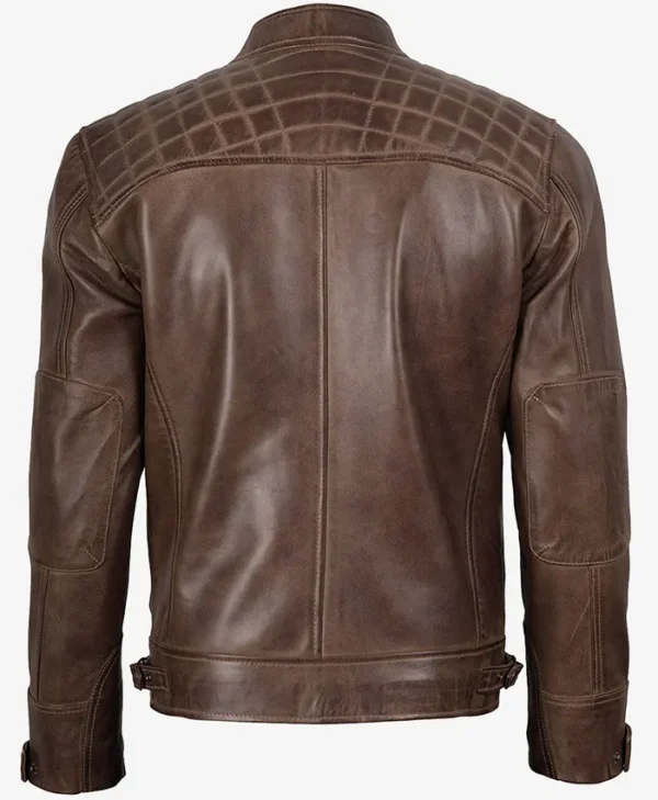 Buy Cafe Racer Chocolate Brown Leather Jacket For Him And Her