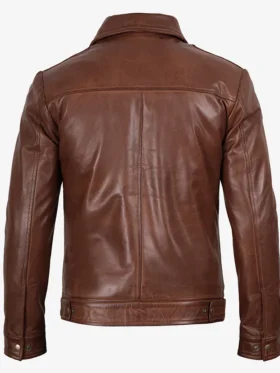 Buy Reeves Harrington Brown Real Leather Jacket For Him And Her