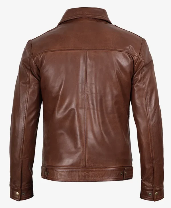 Buy Reeves Harrington Brown Real Leather Jacket For Him And Her