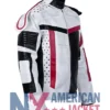 Carlos Descendants 3 Costume White Red Leather Jacket
