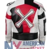 Carlos Descendants 3 White Costume Red Leather Jacket