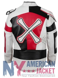 Carlos Descendants 3 White Costume Red Leather Jacket