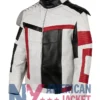 Carlos Descendants 3 White Leather Costume Red Jacket