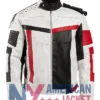 Carlos Descendants 3 White Red Costume Leather Jacket